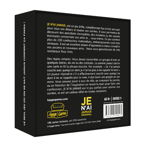 Jeu - Je N’Ai Jamais Original - Hygge Games